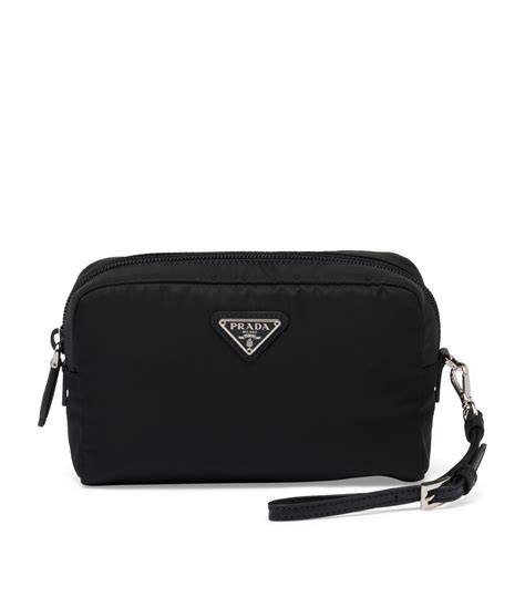 prada nylon cellphone case|Prada nylon cosmetic bag.